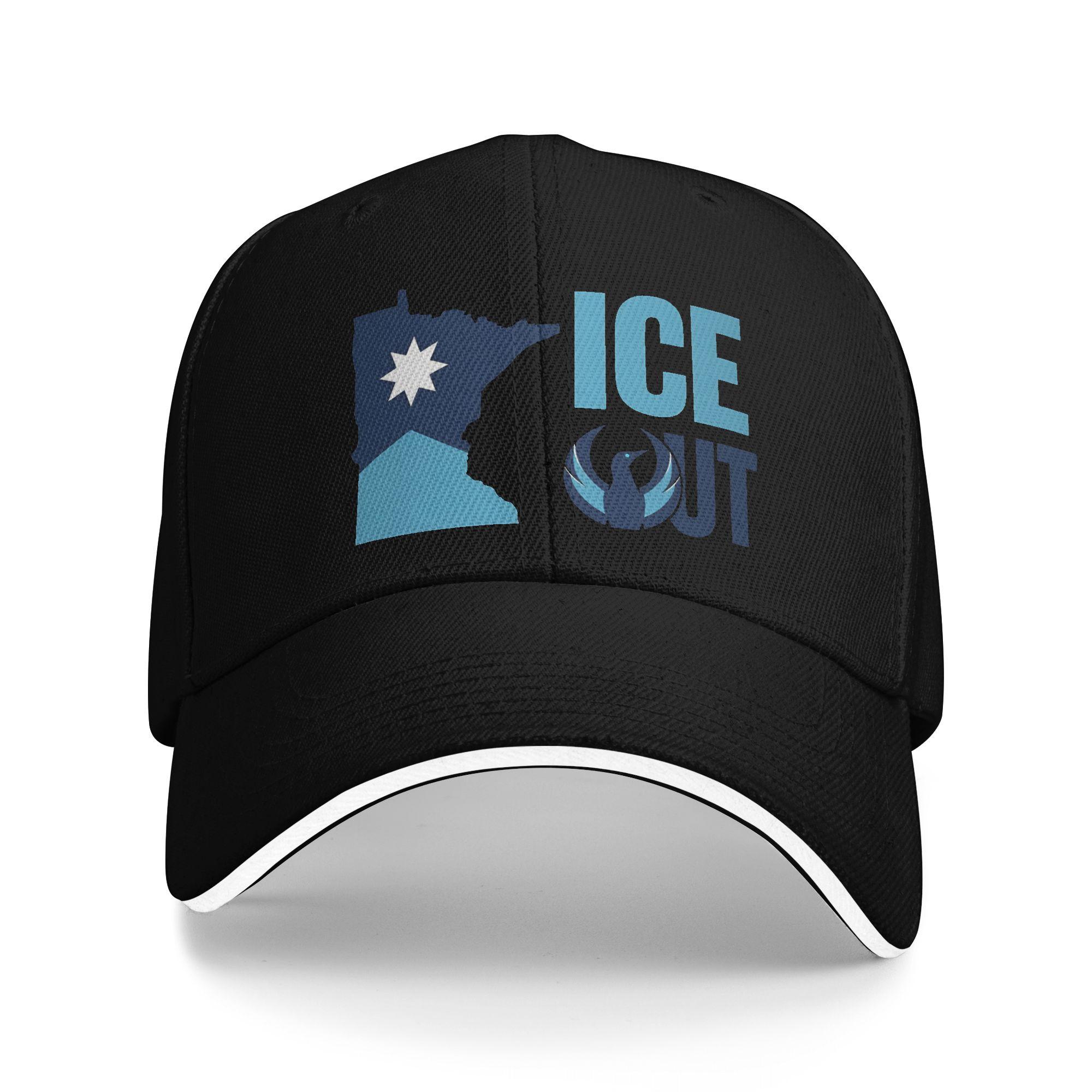 Melt ICE Abolish ICE Anti ICE Political Unisex Baseball Cap Trucker Hat Retro Outdoor Headwear Adjustable Snapback Cap One Size