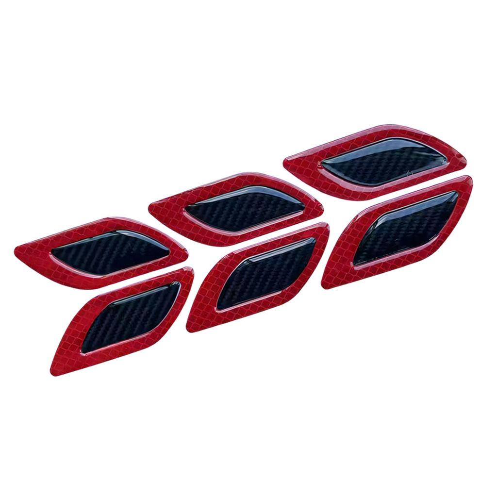 Adesivi 3D in Resina Epossidica Fatti a Mano con Forte Adesivo Nastro Riflettente Molto Luminoso 6pz per Prevenzione Graffi Carrozzeria Auto