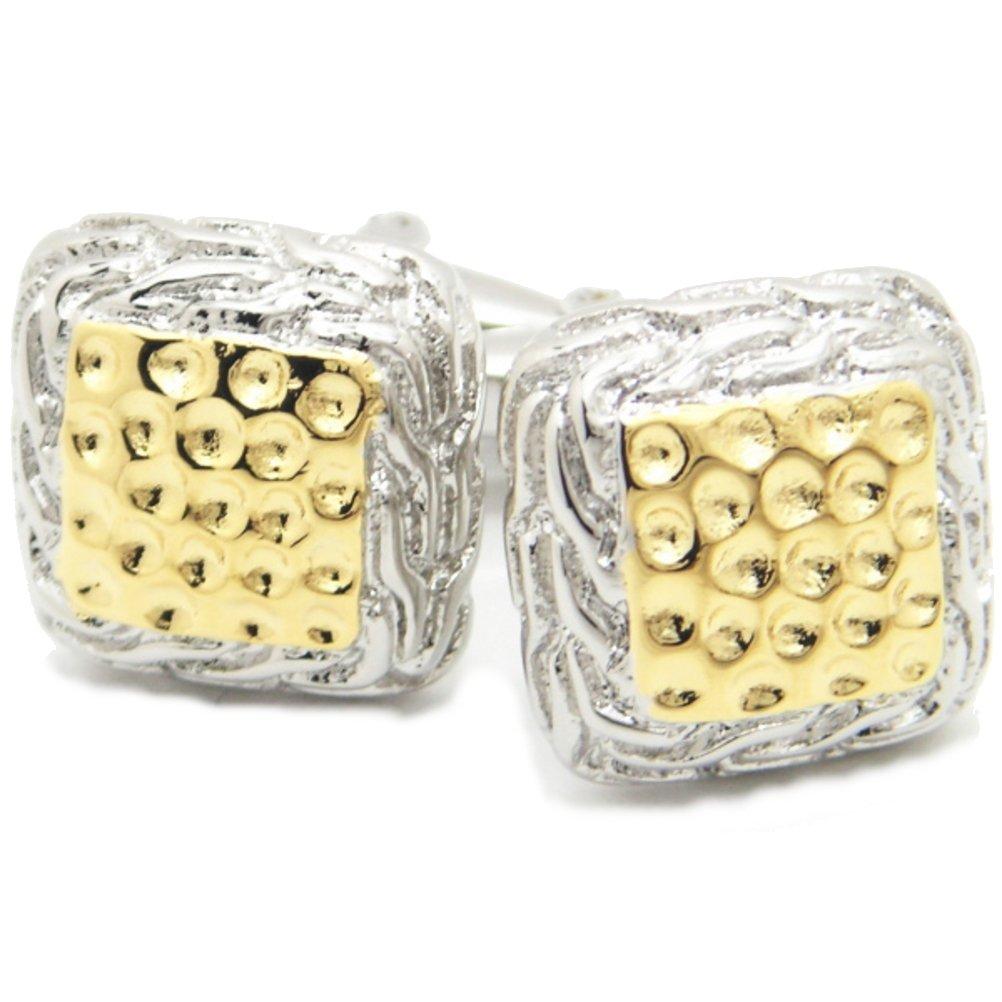 

Запонки Karon square cuffs запонки 2-цветные серебряный