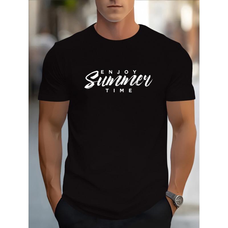 

European sizes Men s Short-Sleeve Printed T-Shirt S чёрный