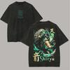 Saint Seiya Drache Shiryū Anime Liebhaber Ausgewaschenes T-Shirt Ganzjahreskleidung Hohe Qualität Persönlichkeit Kleidung Übergröße Unisex Neues Modell Paare T-Shirt