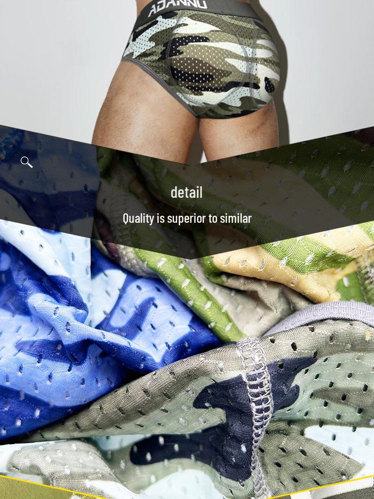 Temu Herren-Hüftlifting-Slip mit herausnehmbarem Cup und verschleißfestem Beindesign (AD730)