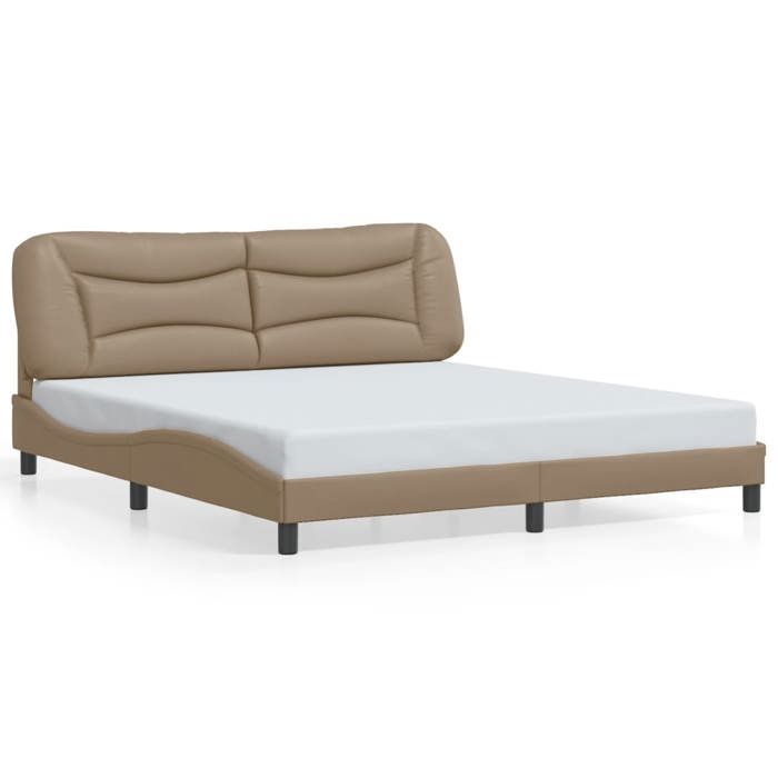 VidaXL Bed Frames with Headboard, Upholstered Bed, Slat Base, Double Bed, Adult Bedroom Bed 3208020