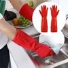 Extra Long Cuffs Rubber Cleaning Gloves 30/38/45cm Oil Resistant Mitts  Work