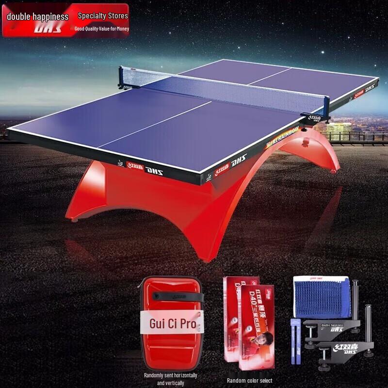 DHS TCH-Rainbow Professional Indoor Ping Pong Table Set