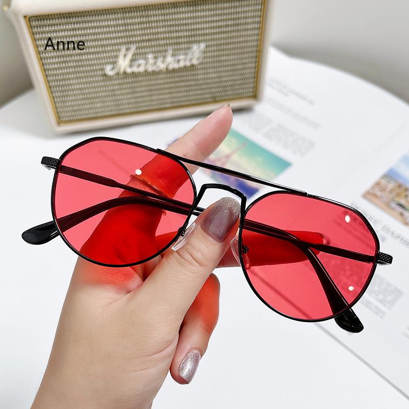 Retro Metal Frame Sunglasses for Women Men Vintage Double Bridge Unisex Shades UV400 Gafas De Sol Hombre