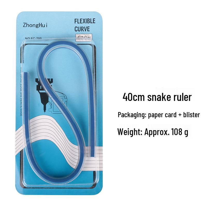 Snake Ruler: Multifunctional Curve Ruler for Clothing Patterns, Art, Manga, Engineering, and Architectural Design