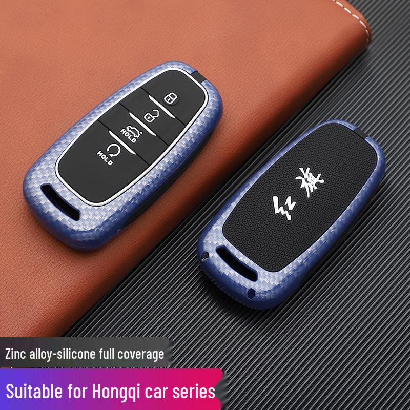 Hongqi Car Key Case - Stylish, Atmospheric Design with Buckle & Personalized Decoration