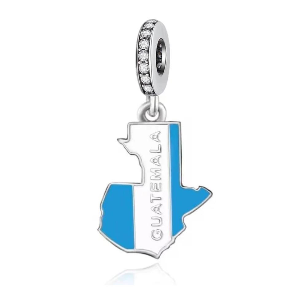 New S925 Silver Flag Balance Tower Charm Pendant for Bracelets Necklaces DIY Women Fine Jewelry Accessories