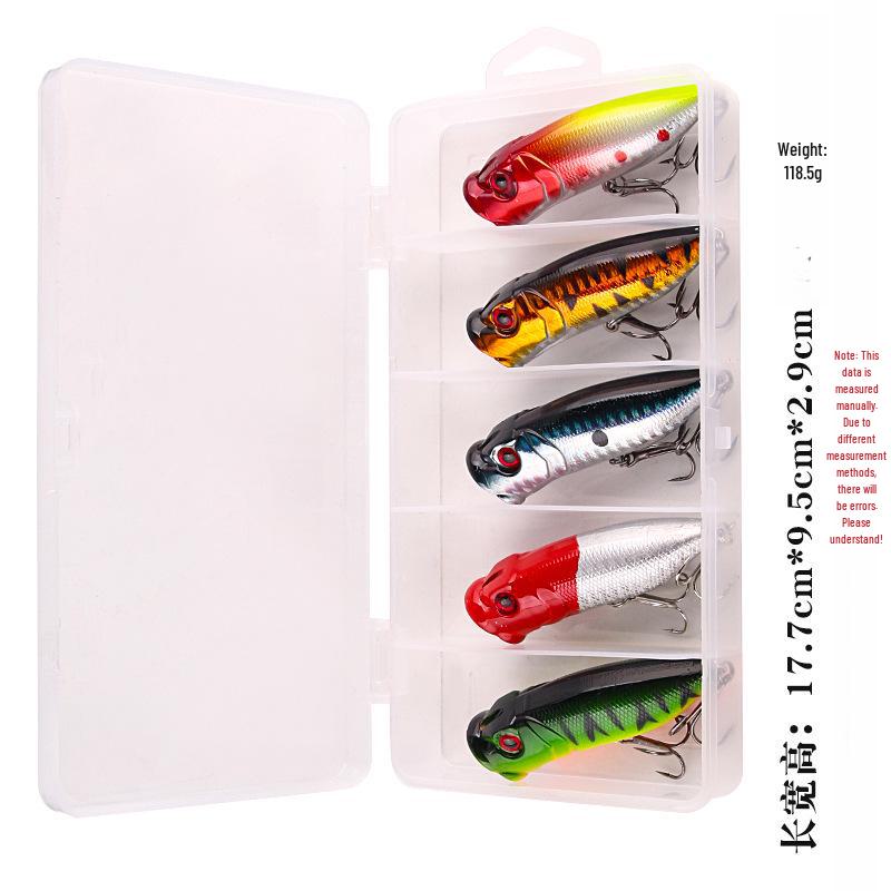 6.5cm/10g Floating Plastic Fish Lure - 5 Colors, Wave Climbing, Surface Fishing Bait