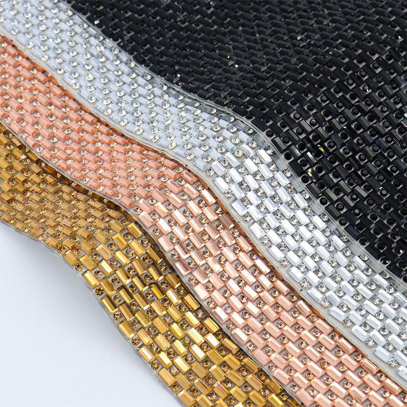5PCS Rhinestones Sheet Self Adhesive Glitter Crystal Diamond Sticker Car Phone Bag Gift Box Wedding Party DIY Crafts Decoration