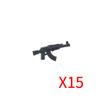 Military Soldiers Figures Weapons Building Blocks Accessories Two-color Guns Assault Sniper Rifles M16 M4 Model Bricks Toy Gift