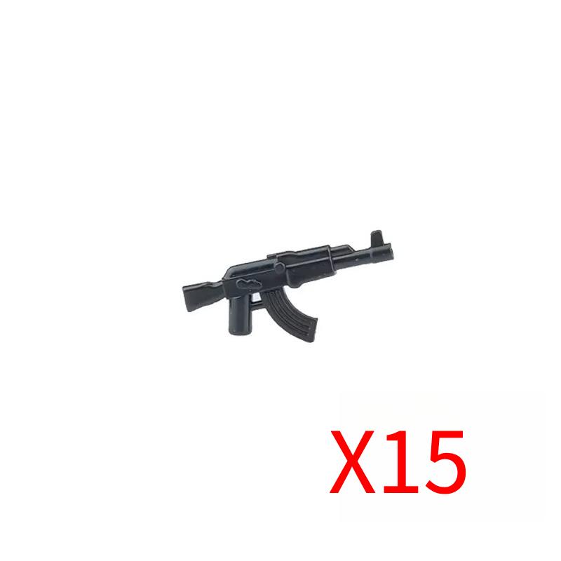 Military Soldiers Figures Weapons Building Blocks Accessories Two-color Guns Assault Sniper Rifles M16 M4 Model Bricks Toy Gift