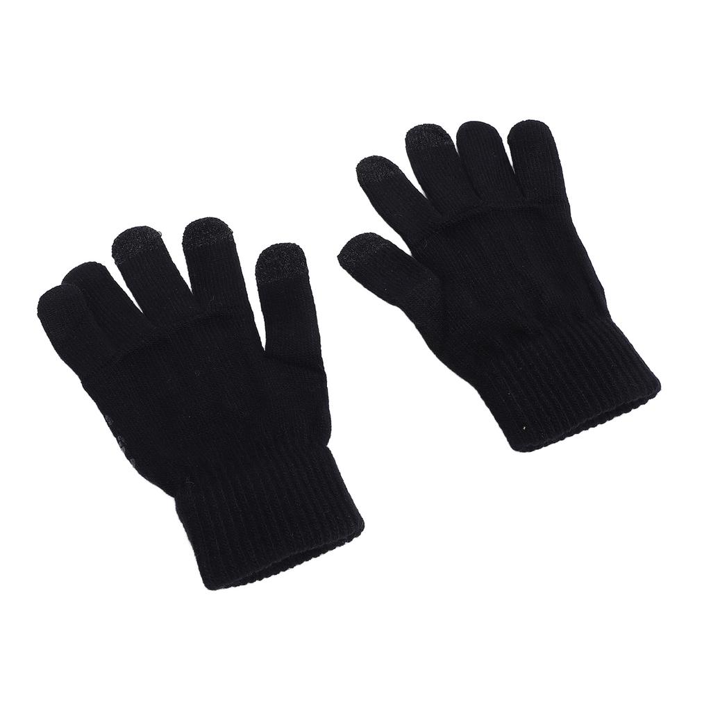 1 Pair USB Heated Gloves Winter Warm Heated Gloves Thickened Touchscreen Gloves for Office Workers a