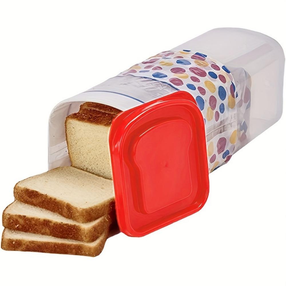 1 шт. Контейнер для хранения, многофункциональный герметичный контейнер для хранения продуктов с крышкой, портативный и многоразовый герметичный контейнер для продуктов, для зерна, тостов, хлеба и фруктов красный