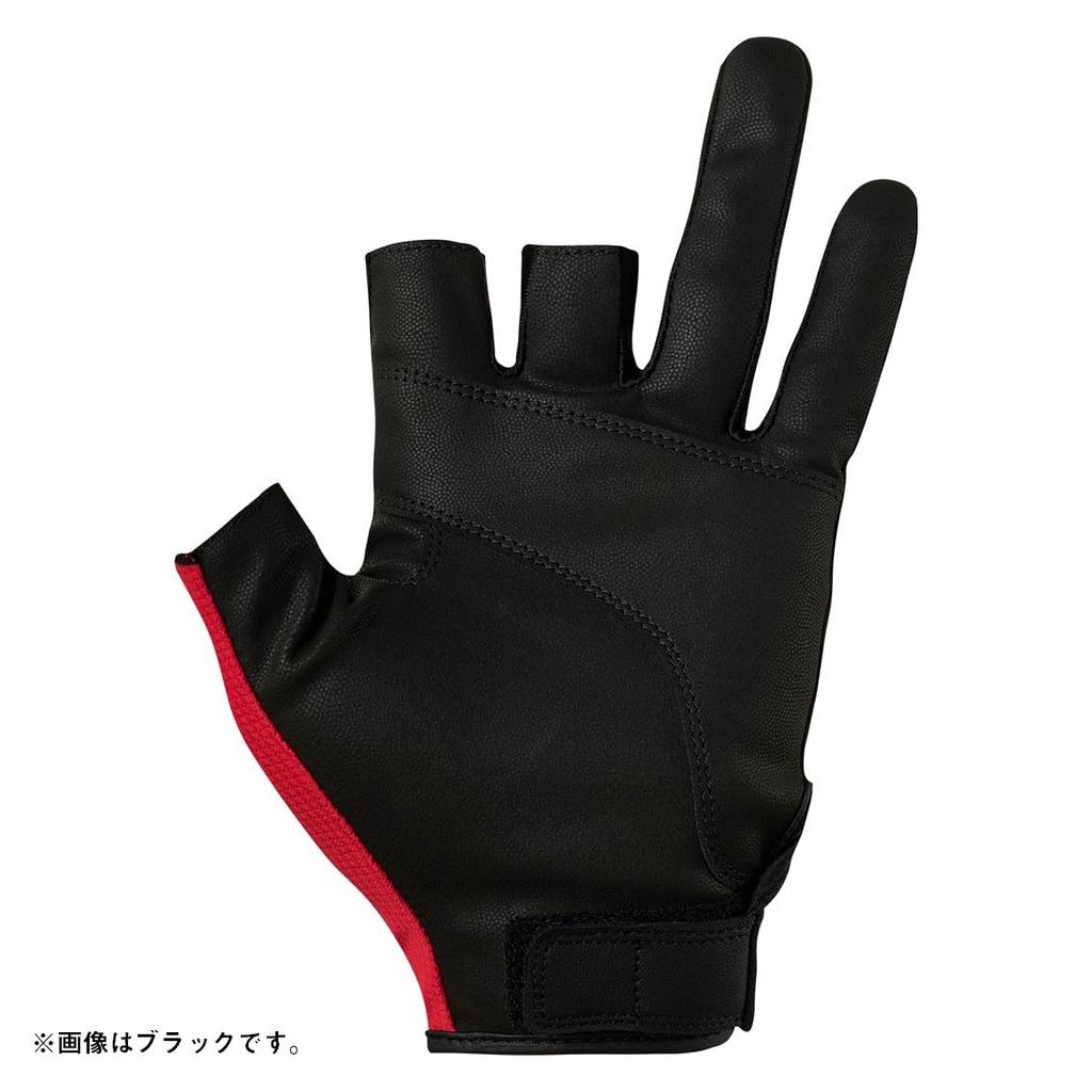 Daiwa XL Moisture-Wicking, Quick-Drying Gloves, 3-Piece Cut, 25DG-6425, Black,