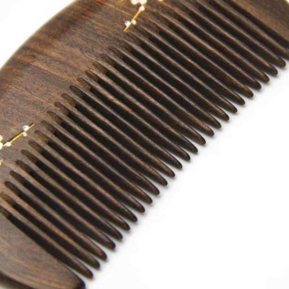 Gold Sandalwood Sandalwood Hair Comb Gold Branches Wood Combs Hot Hair Brush  Hair Styling Tool
