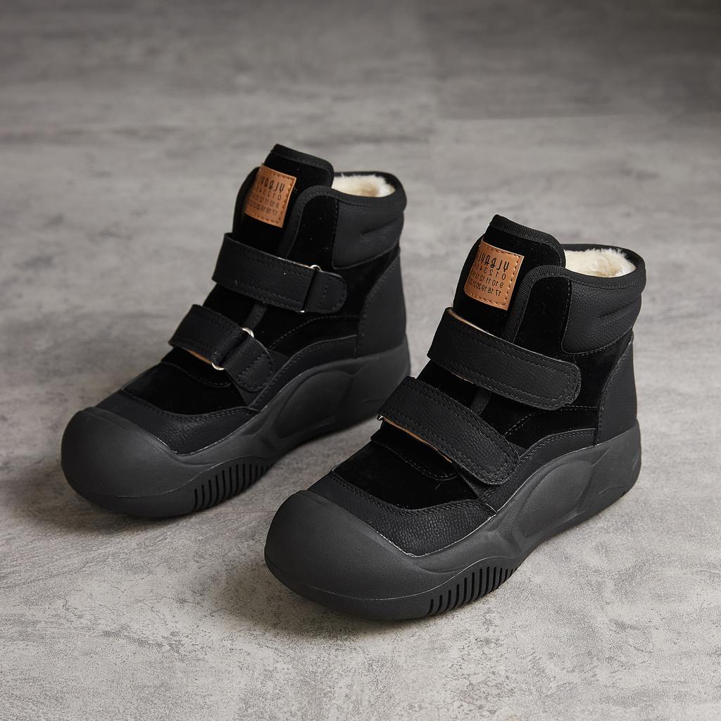 thick-soled snow boots women's winter velvet high-top cotton shoes new thick-soled women's shoes plus cotton Martin boots