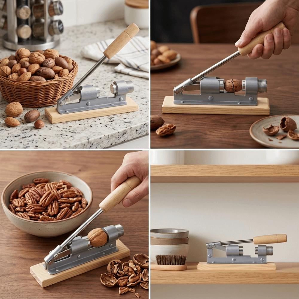 Thickened Mechanical Tool Labor saving Lever Metal Walnut Opening Tool Sturdy Anti Slip Nut Shell Remover Walnut