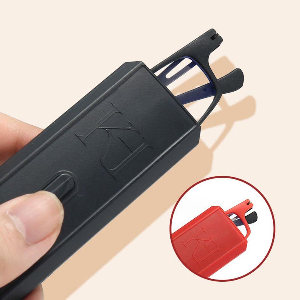 Portable Folding Reading Glasses Blue Light Blocking Metal Square Elder Eyeglasses Diopters Prescription Glasses With Bag