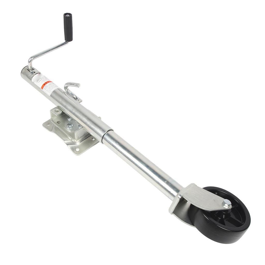 Trailer Jack 1200lbs Capacity Adjustable Rugged Reliable Swivel Trailer Jack with 6 Inch Nylon Wheel For ATV UTV RVs