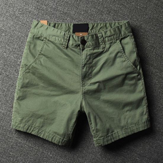Taschen Reißverschluss Gerader Schnitt Mittlere Taille Herrenshorts Einfarbige Herren Sporthosen Streetwear