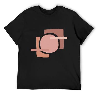 BLUSH PINK ABSTRACT T-Shirt Personalized T-shirt Summer Tops Vintage Anime Shirt T Shirts for Men Cotton