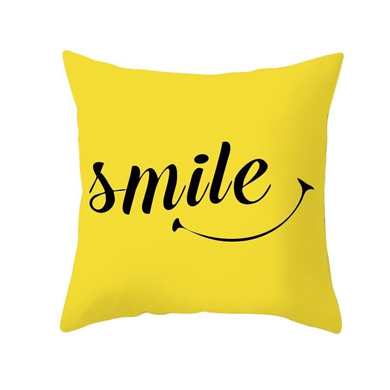 Yellow Pineapple Doublesided Printed pillow cover Short plush Suitable living rooms bedrooms sofas throw cushion cover