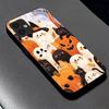 Herbst Halloween Schwarze Glas Handyhülle Für Motorola Moto G14 G22 G24Power G24 G34 G35 G45 G54 G55 G75 G84 G85 Harte Rückseite
