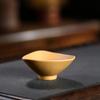 Purple Clay Teacup Tea Tasting Master's Cup Small Capacity Mineral Gold Section Mud Triangle Cup Kung Fu Tea Set