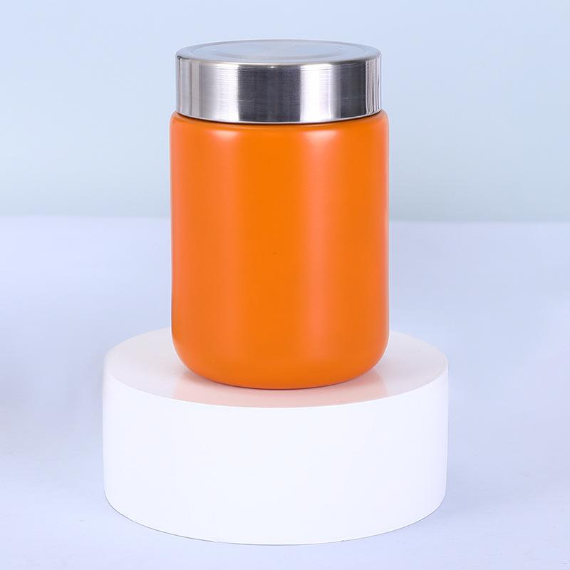 200ml Mini 304 Stainless Steel Insulated Food Jar, Matte Color Vacuum Flask for Lunch & Soup