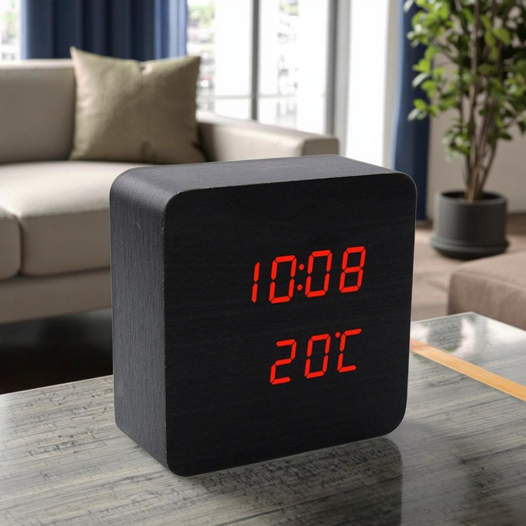 Factory Direct Modern Multifunctional Electronic Led Clock Voice-activated Digital & Analog Display For Home Use-students Old Me