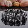 Vintage Wolf Head Chain Man Bracelet Men Stainless Steel Gothic Bikers Bracelets for Celtic Pagan Punk Jewelry