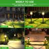 2-12 Piezas Luz LED Solar para Jardín Exterior Lámpara de Césped para Jardín Villa Patio Parque Patio Iluminación Decorativa de Paisaje