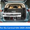 For Kia Carnival KA4 -2024 2025 2026 Interior Rear Trunk Bumper Foot Plate Tailgate Door Sill Scuff Guard Plate Accessories
