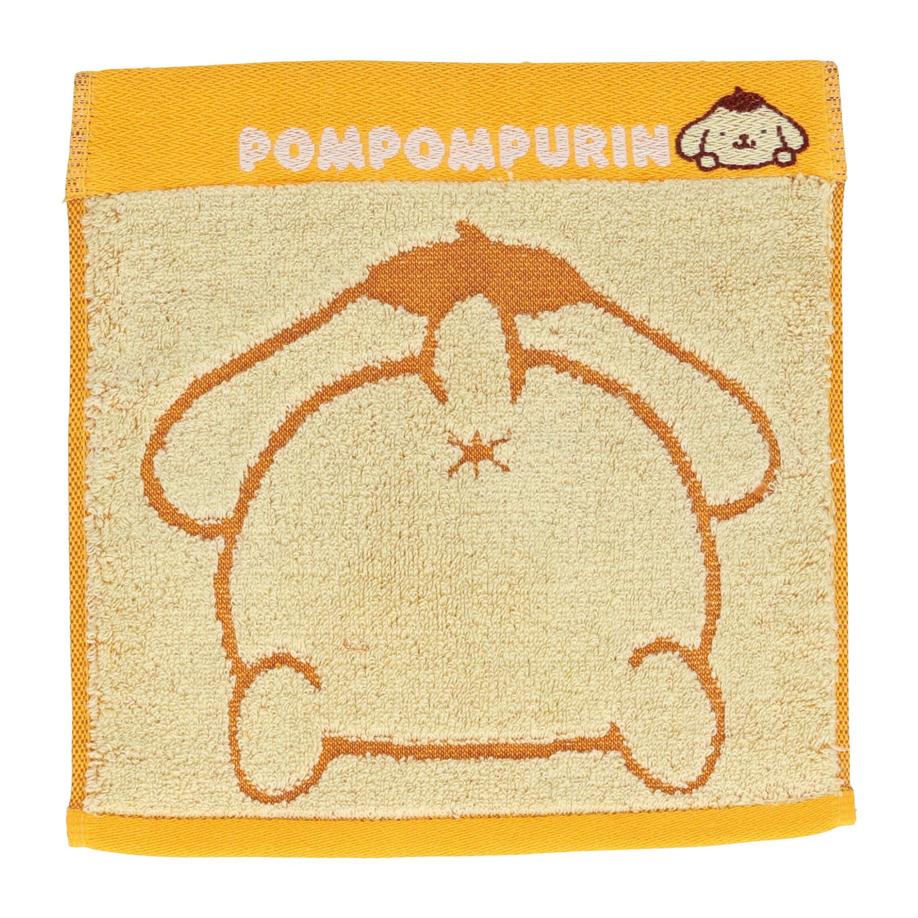 Marushin Sanrio Pompompurin Pretty Organic Antibacterial and Deodorizing Untwisted 3725015900 Handkerchief, Hippurin, Cotton, Treatment, Yarn,