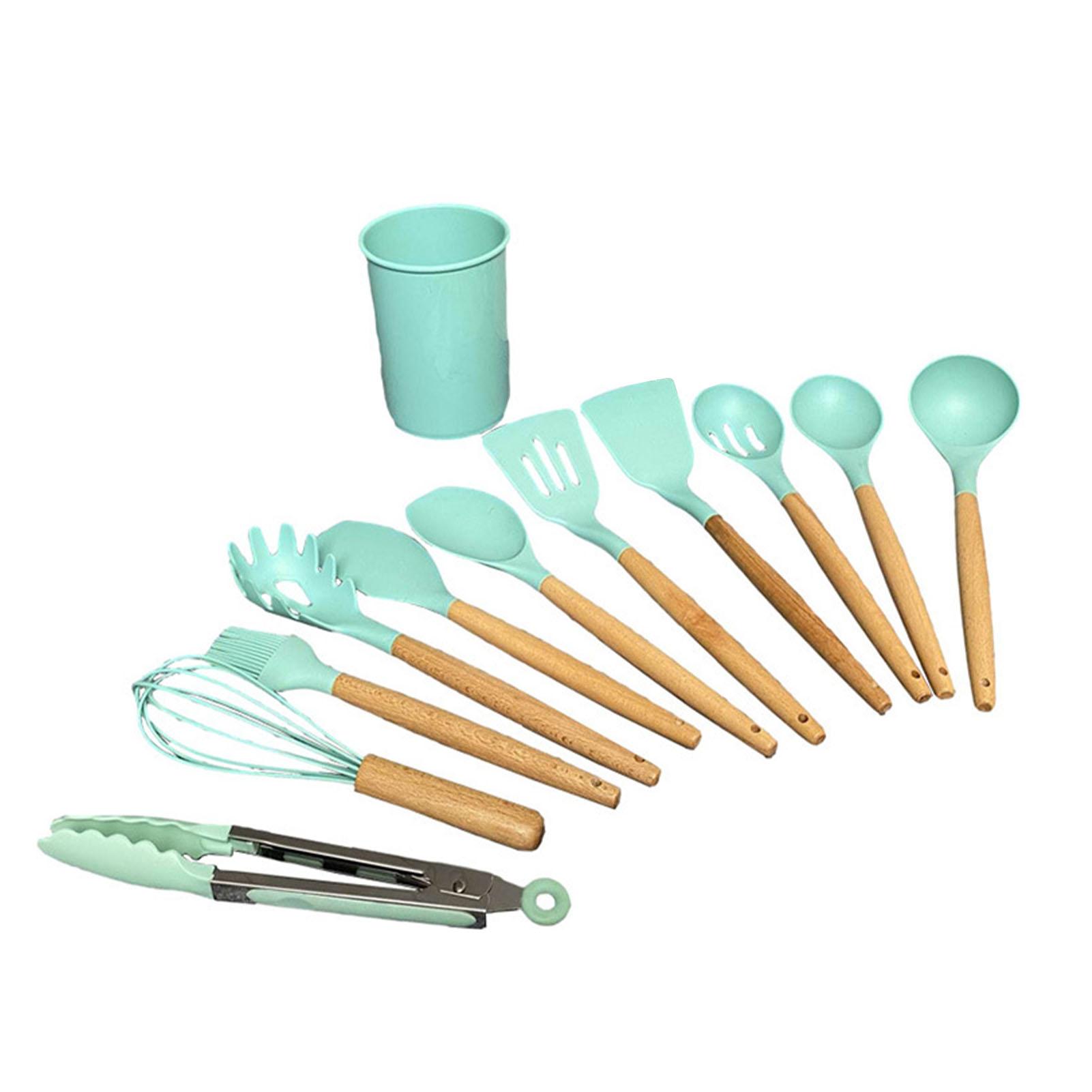 12pcs Nylon Cooking Utensil Set BPA Free Heat Resistant Prevents Stick Kitchen Utensil Set for Kitchen Tool