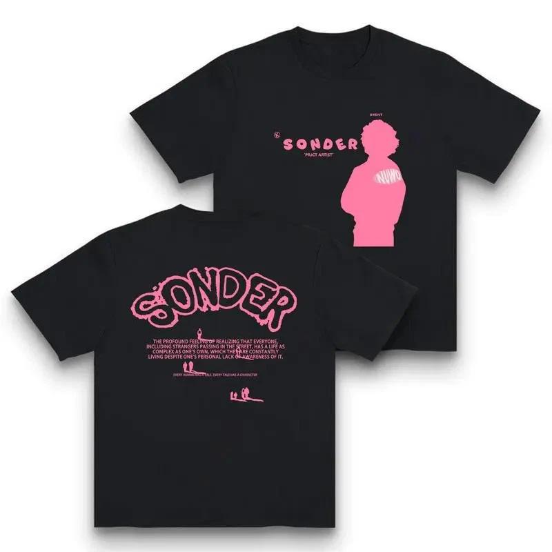 Pink Sonder Rap t-Shirt Casual Crewneck Streetwear Made In USA XS