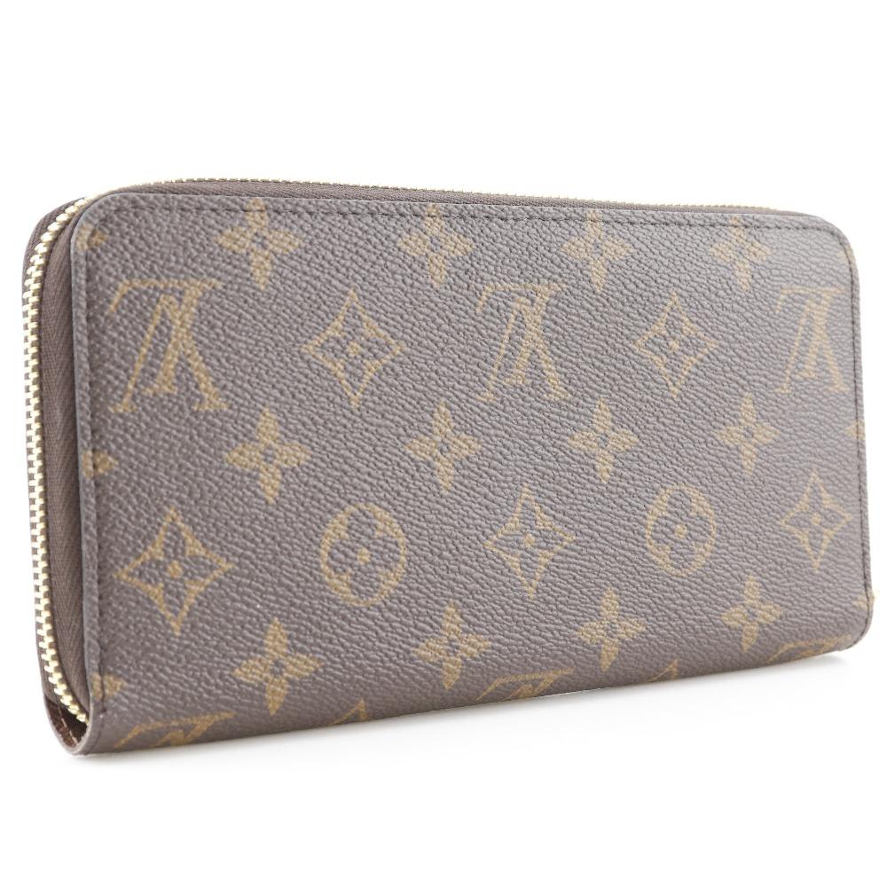 LOUIS VUITTON Zippy wallet Purse M42616 Brown Monogram canvas unisex Used