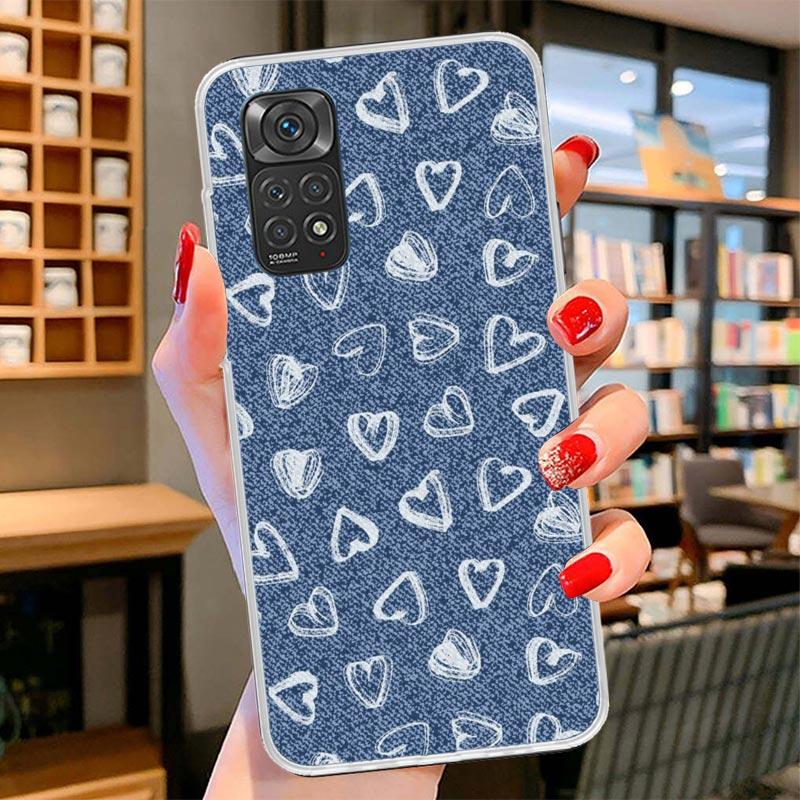 Jeans Cowboy Denim Printed Cover Phone Case For Xiaomi Redmi Note 15 14 13 12 11 10 Pro Plus 14S 12S 11S 11T 11E 10S Soft Fundas