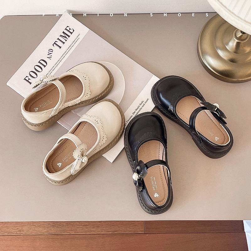 New Spring and Autumn Simple and Fashionable Girls Soft-soled Performance Leather Shoes