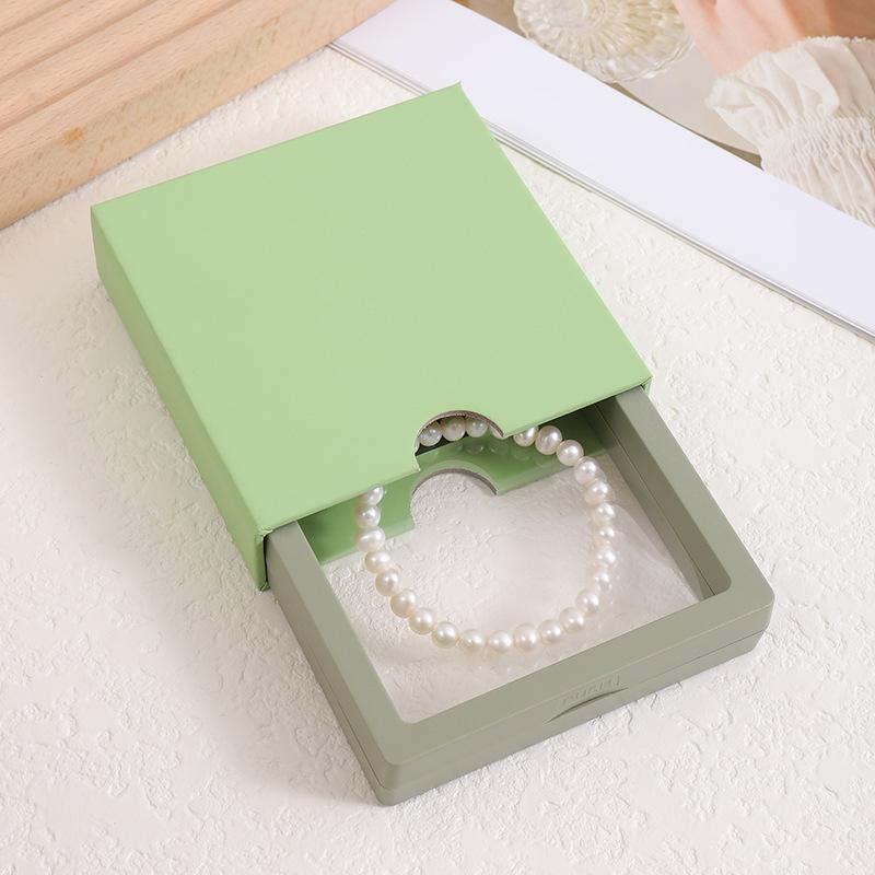 Transparente schwebende Display-Boxen Elastische PE-Folie Schmuckverpackungsbox Schmuck Halskette Ring Dichtungs-Antioxidans Sammlerstück Aufbewahrungsbox 10 Stück