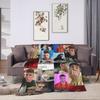 Rapper QUEVEDO Spain Blankets Flannel Decoration  Breathable Lightweight Throw Blankets for Home Bedroom Rug Piece