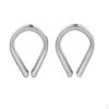 2 Pcs Steel Wire Rope Cable Thimbles 2mm 2.5mm 3mm 4mm 5mm 6mm 7mm 8mm 10mm 12mm