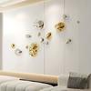 Abstract Three-dimensional Stone Wall Hanging Living Room Decoration Electroplating Simulation Stone Wall Hanging Interior Home