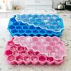 Silicone Ice Cube Mold 37-Cavity Honeycomb Ice Cube Tray with Lid Large Capacity Food-Grade Mold for Freezer And Drinks
