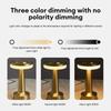 Vintage Metal Desk Lamp USB Rechargeable Portable Touch Table Lamp Bedside Night Light for Bar KTV Hotel Coffee Shop Bedroom Bar