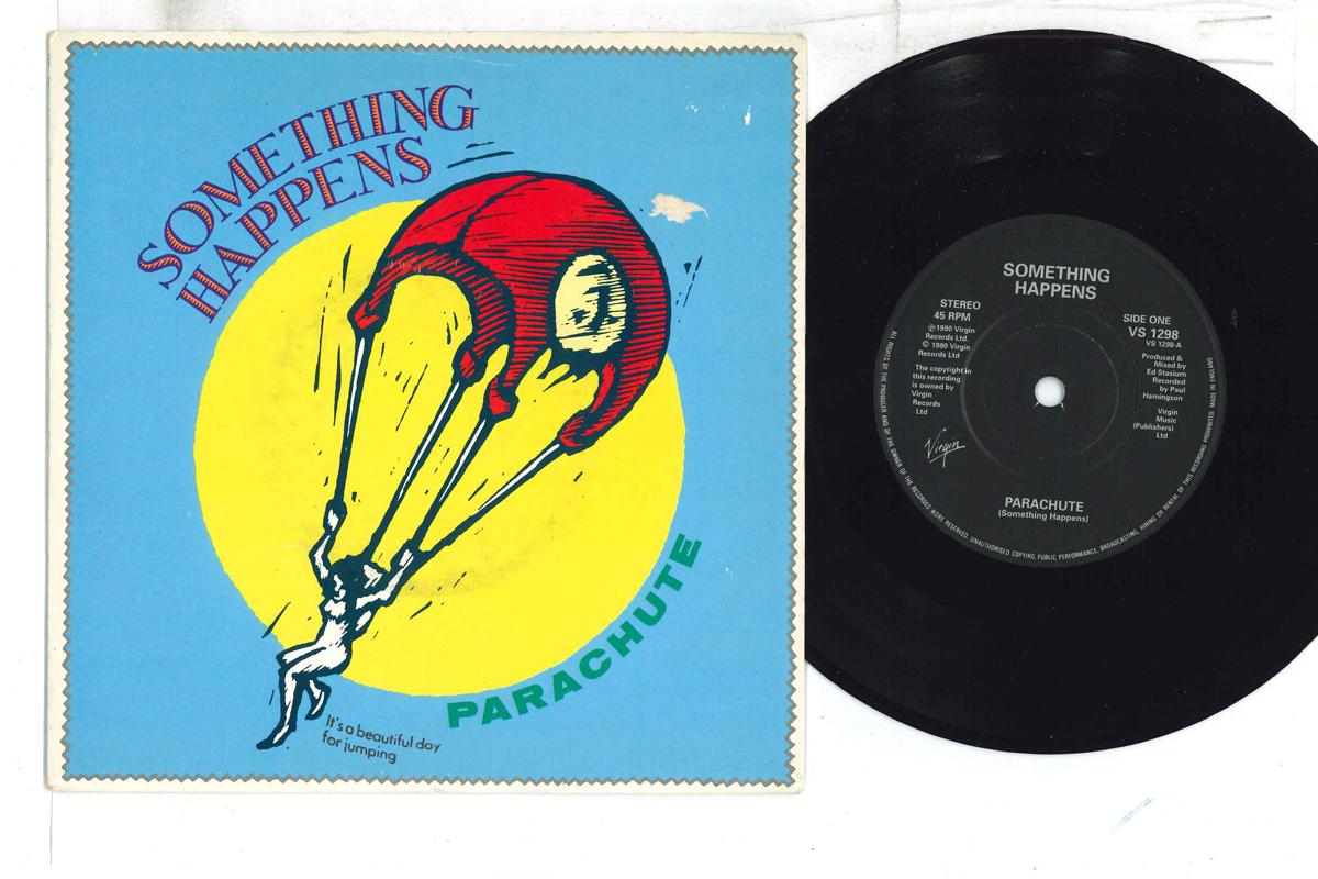 

7inch Record SOMETHING HAPPENS - Parachute VS1298 VIRGIN 1990 UK Rock Used