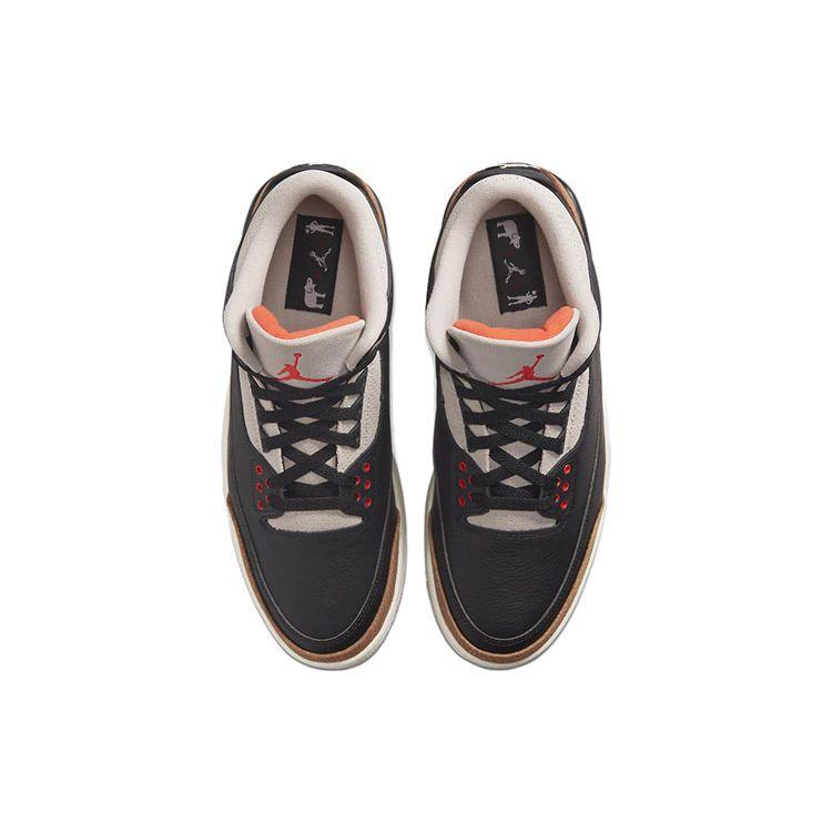 Air Jordan 3 Retro Desert Elephant Men Sneakers Tan Black Rush-Orange CT8532-008
