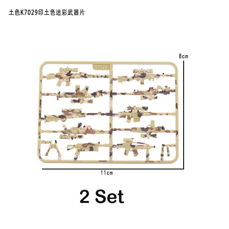 98K Military Weapon Accessories Guns Bricks Swat Sniper Rifle Pistol Soldier WW2 Army MOC Part Military Building Block Model
